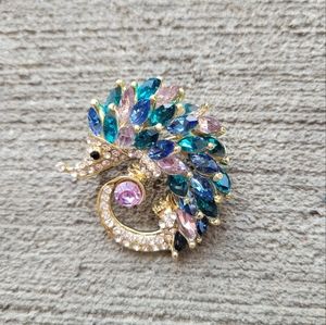 Crystal Hedgehog Brooch NWT